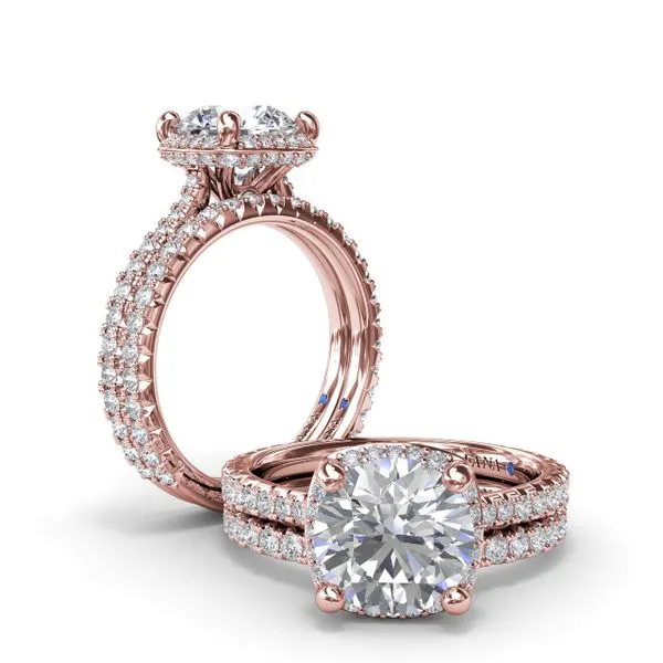 Cushion Cut Diamond Halo Engagement Ring Image 4 Molinelli's Jewelers Pocatello, ID