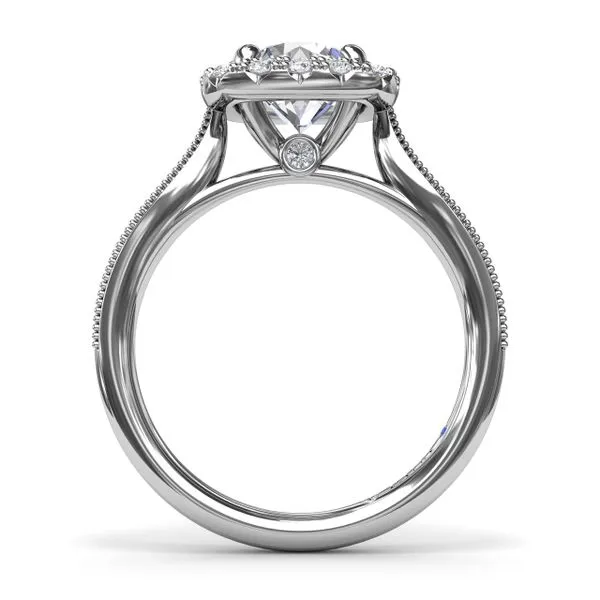 Cushion Halo Diamond Engagement Ring Image 2 Graham Jewelers Wayzata, MN