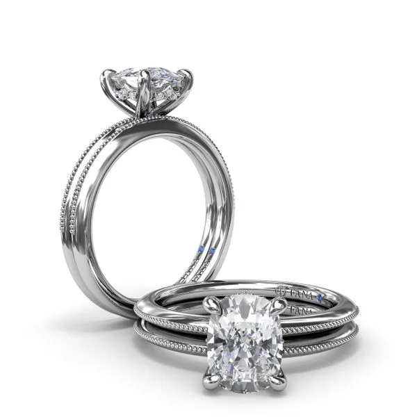 Knife-Edge Diamond Engagement Ring Image 4 Quest Fine Jewelers Fairfax, VA
