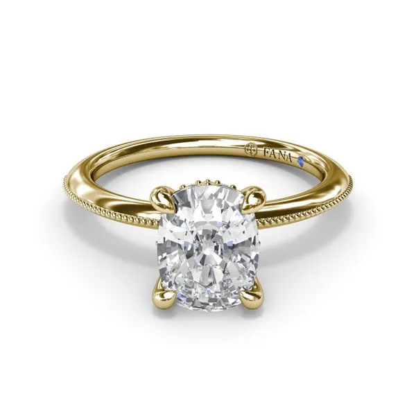 Knife-Edge Diamond Engagement Ring Image 3 Moore Jewelers Laredo, TX