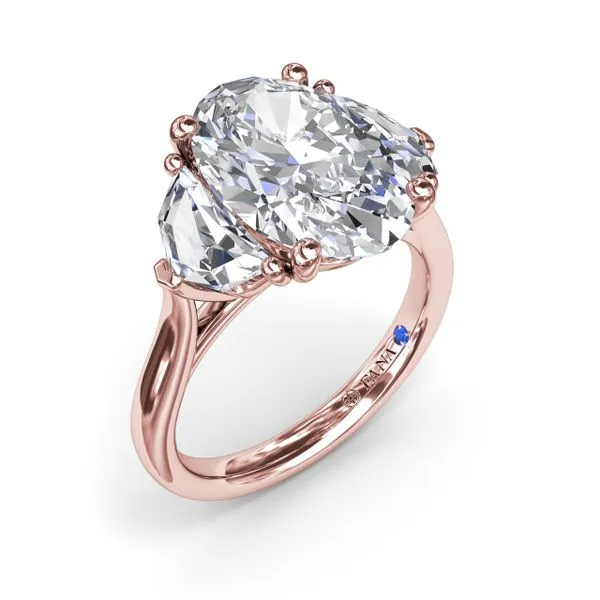 Three Stone Diamond Cadillac Engagement Ring Quenan's Fine Jewelers Georgetown, TX