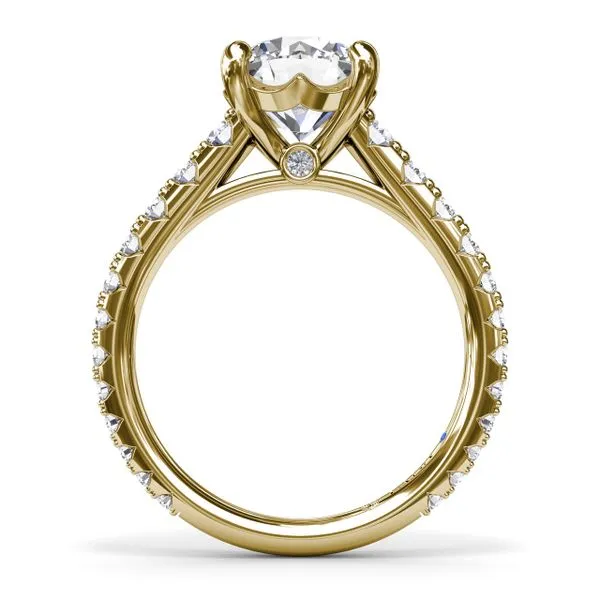 Round Diamond Engagement Ring with Graduated Shank Image 2 Shipley's Fine Jewelry Hampstead, MD