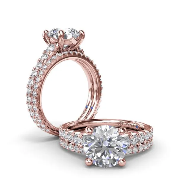 Radiant Diamond Engagement Ring with Graduated Shank Image 4 Graham Jewelers Wayzata, MN