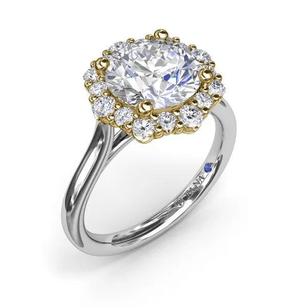 Graduated Halo Diamond Engagement Ring The Diamond Center Claremont, CA