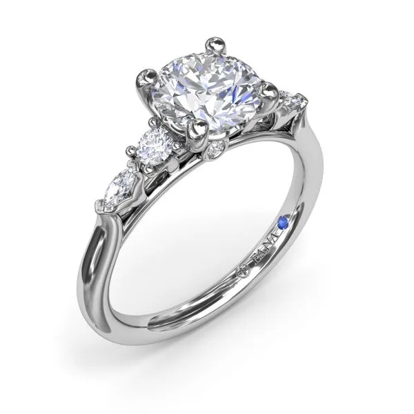 Delicate Round Diamond Engagement Ring Quenan's Fine Jewelers Georgetown, TX