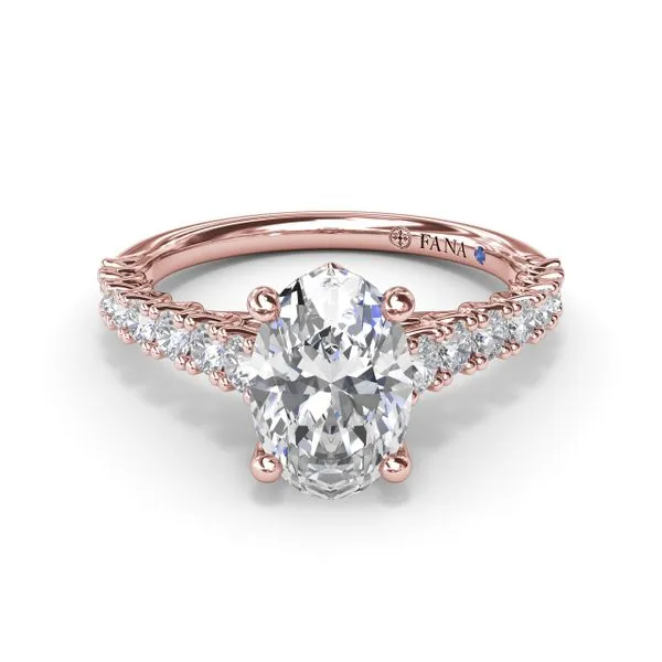 Trellis Set Oval Diamond Engagement Ring Image 3 Shipley's Fine Jewelry Hampstead, MD