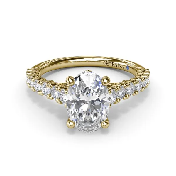 Trellis Set Oval Diamond Engagement Ring Image 3 Moore Jewelers Laredo, TX