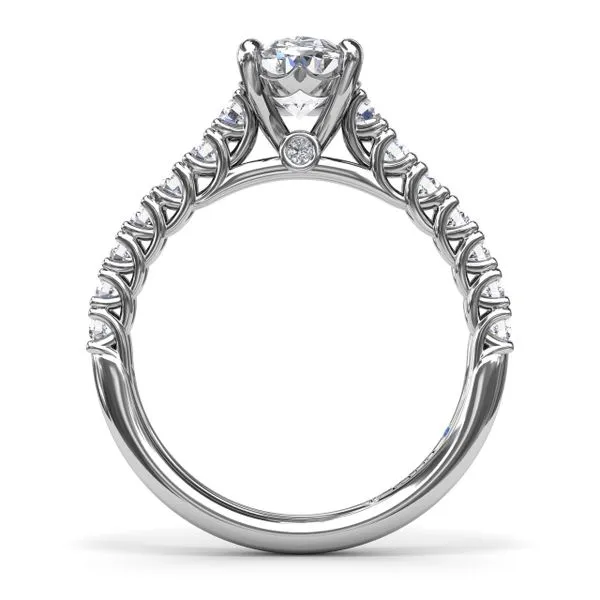 Trellis Set Oval Diamond Engagement Ring Image 2 Quenan's Fine Jewelers Georgetown, TX
