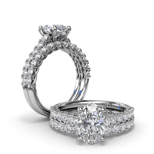 Trellis Set Oval Diamond Engagement Ring Image 4 Quenan's Fine Jewelers Georgetown, TX
