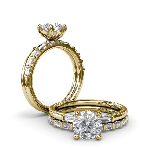 Baguette Diamond Engagement Ring Image 4 Graham Jewelers Wayzata, MN