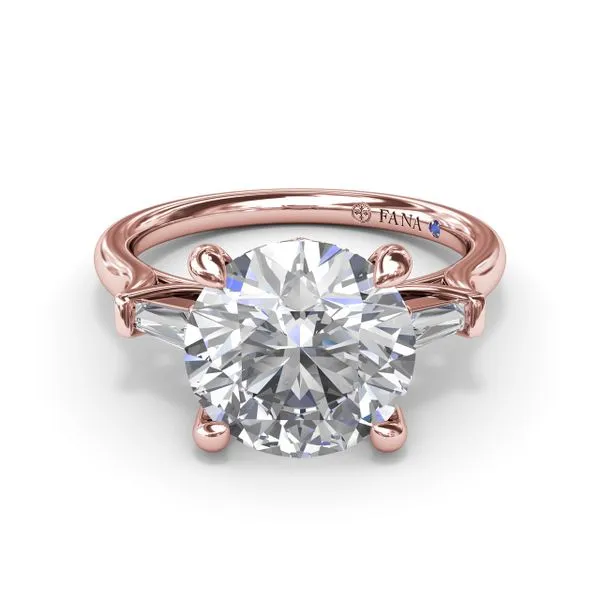 Tapered Baguette Diamond Engagement Ring Image 3 Molinelli's Jewelers Pocatello, ID