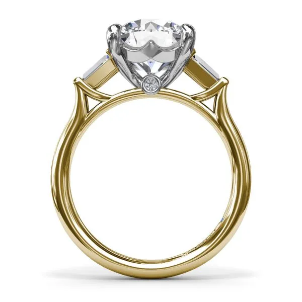 Tapered Baguette Diamond Engagement Ring Image 2 Molinelli's Jewelers Pocatello, ID