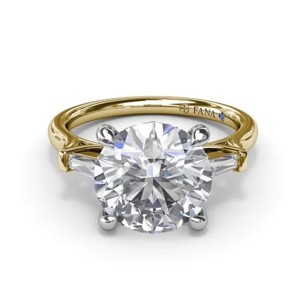 Tapered Baguette Diamond Engagement Ring Image 3 Molinelli's Jewelers Pocatello, ID