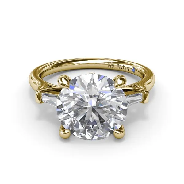 Tapered Baguette Diamond Engagement Ring Image 3 Shipley's Fine Jewelry Hampstead, MD