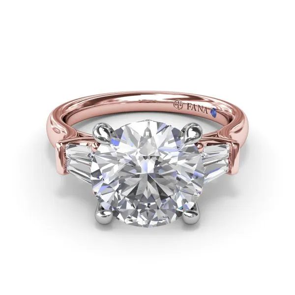 Double Tapered Baguette Diamond Engagement Ring Image 3 The Diamond Center Claremont, CA
