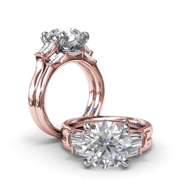 Double Tapered Baguette Diamond Engagement Ring Image 4 The Diamond Center Claremont, CA