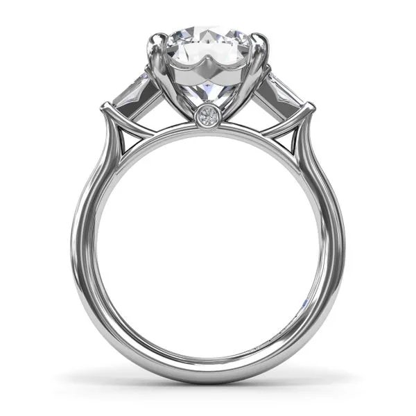 Double Tapered Baguette Diamond Engagement Ring Image 2 The Diamond Center Claremont, CA