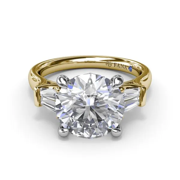 Double Tapered Baguette Diamond Engagement Ring Image 3 Molinelli's Jewelers Pocatello, ID