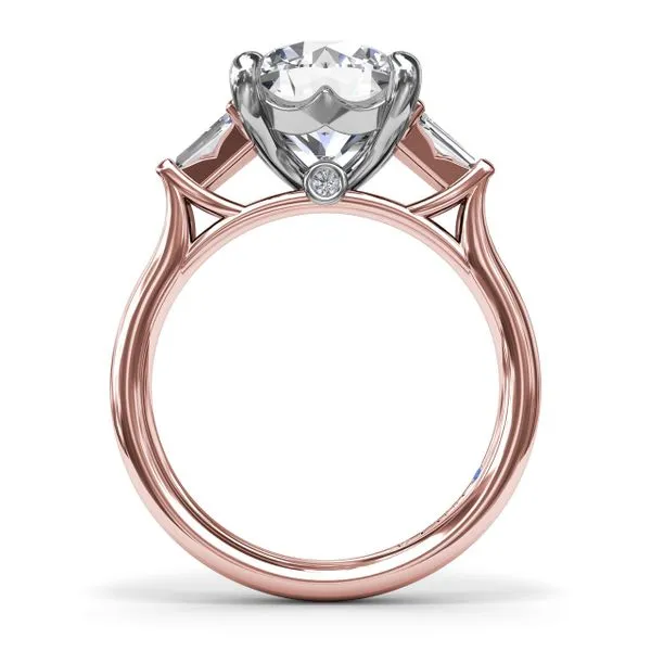 Double Tapered Baguette Diamond Engagement Ring Image 2 The Diamond Center Claremont, CA