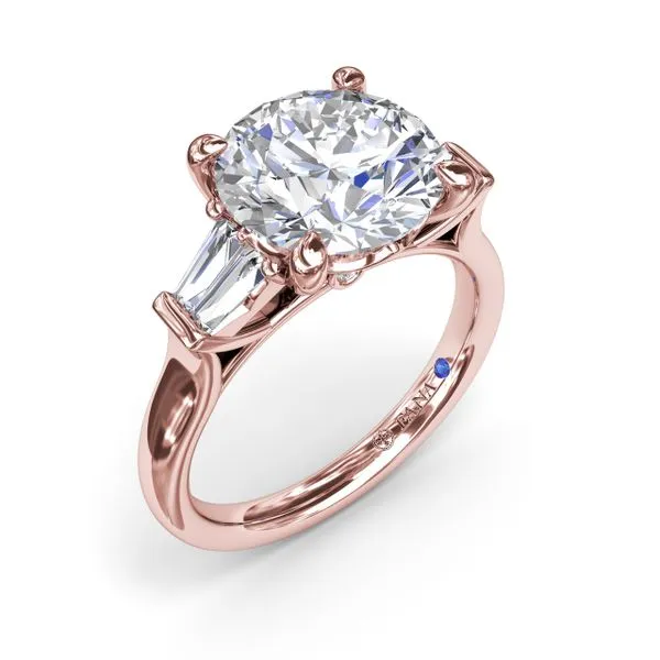 Double Tapered Baguette Diamond Engagement Ring Jim's Jewelers Tyler, TX