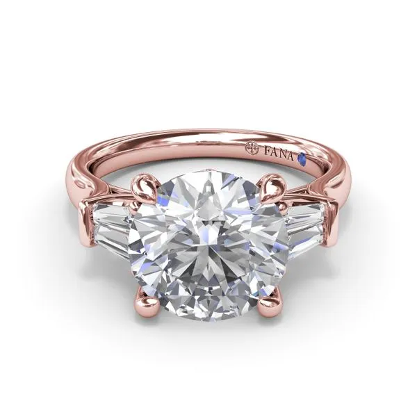Double Tapered Baguette Diamond Engagement Ring Image 3 Graham Jewelers Wayzata, MN