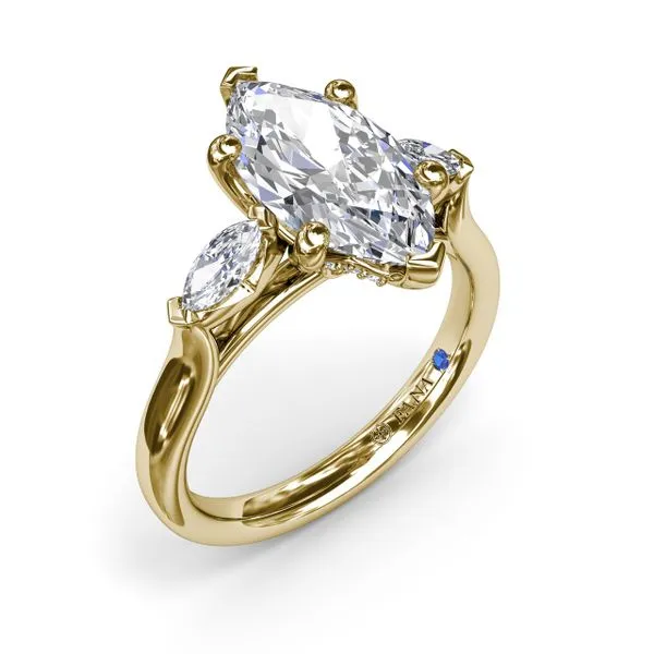 Marquise Three-Stone Diamond Engagement Ring Moore Jewelers Laredo, TX