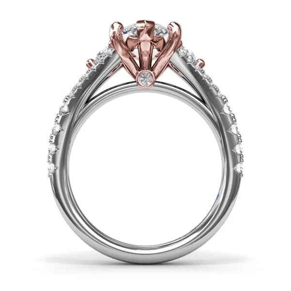Split Shank Marquise Diamond Engagement Ring Image 2 Molinelli's Jewelers Pocatello, ID