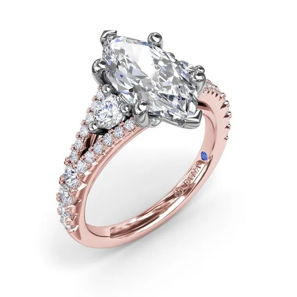 Split Shank Marquise Diamond Engagement Ring Molinelli's Jewelers Pocatello, ID