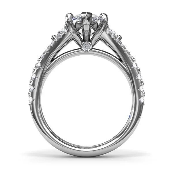 Split Shank Marquise Diamond Engagement Ring Image 2 The Diamond Center Claremont, CA