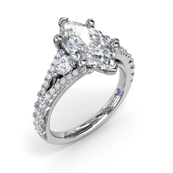 Split Shank Marquise Diamond Engagement Ring Moore Jewelers Laredo, TX