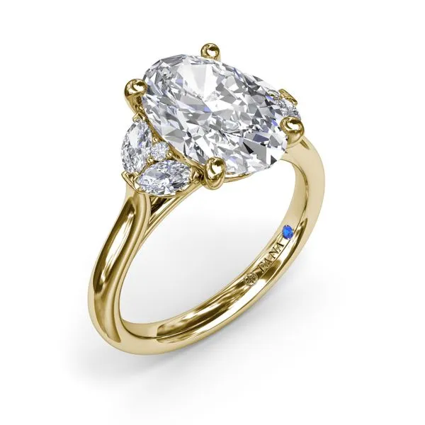 Marquise and Round Side-Stone Engagement Ring Molinelli's Jewelers Pocatello, ID
