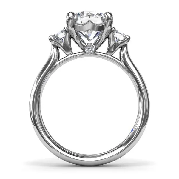 Three-Stone Round Diamond Engagement Ring Image 2 Jim's Jewelers Tyler, TX