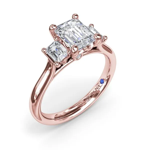 Three-Stone Emerald-Cut Engagement Ring Molinelli's Jewelers Pocatello, ID