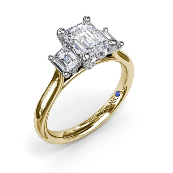 Three-Stone Emerald-Cut Engagement Ring Molinelli's Jewelers Pocatello, ID