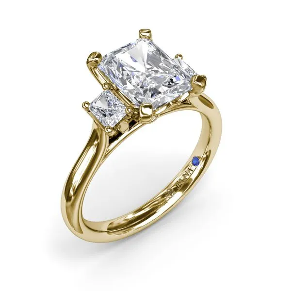 Three-Stone Radiant Engagement Ring Quest Fine Jewelers Fairfax, VA