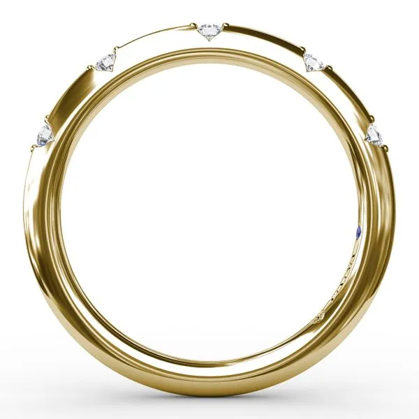 Raindrop Diamond Wedding Band Image 3 Gaines Jewelry FLINT, MI