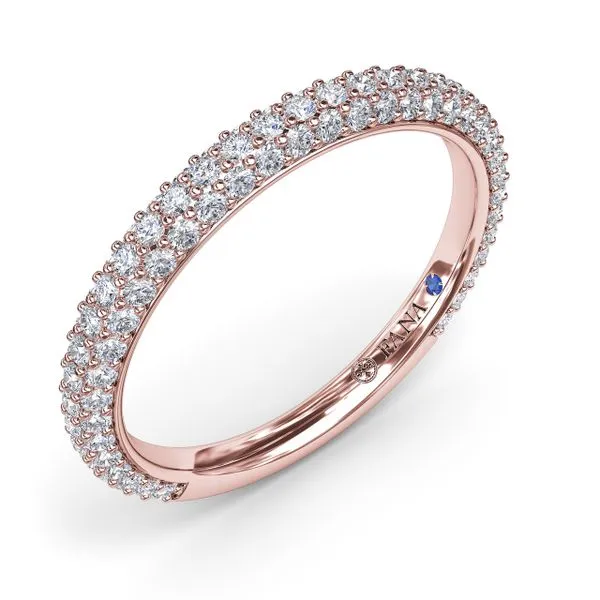 Pavé Diamond Wedding Band  Image 2 Graham Jewelers Wayzata, MN