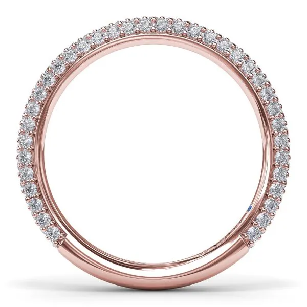 Pavé Diamond Wedding Band  Image 3 Graham Jewelers Wayzata, MN