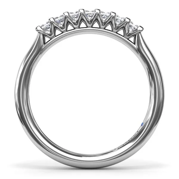 Princess Cut Diamond Wedding Band Image 2 Quest Fine Jewelers Fairfax, VA