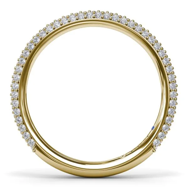 Pavé Diamond Wedding Band Image 3 Quenan's Fine Jewelers Georgetown, TX