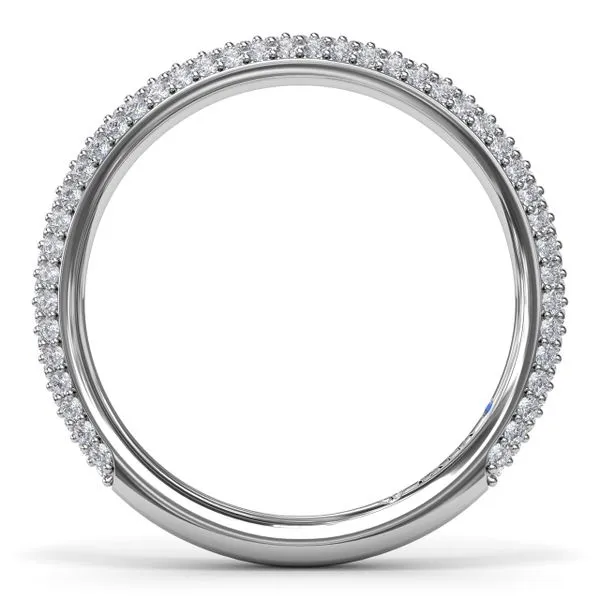 Pavé Diamond Wedding Band Image 3 The Diamond Center Claremont, CA