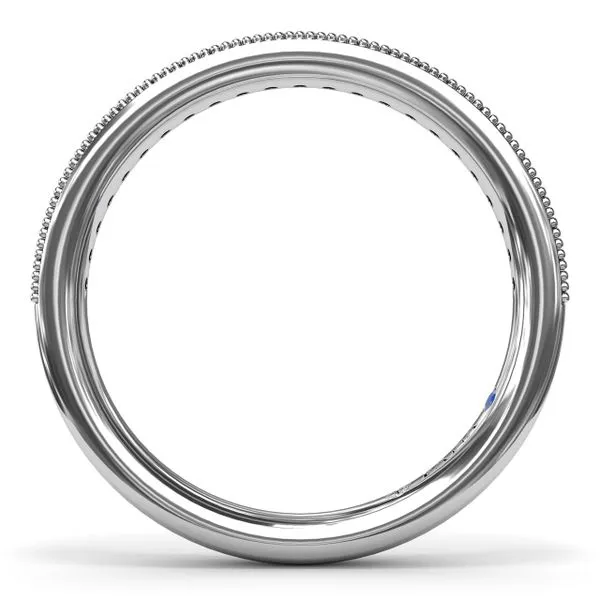 Milgrain and Diamond Wedding Band Image 2 Shipley's Fine Jewelry Hampstead, MD