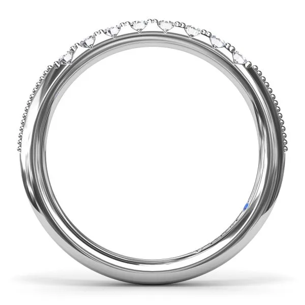 Knife-Edge Diamond Wedding Band Image 2 Quest Fine Jewelers Fairfax, VA
