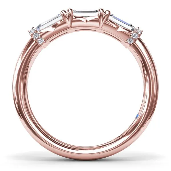 Chunky Baguette Diamond Wedding Band Image 3 Molinelli's Jewelers Pocatello, ID