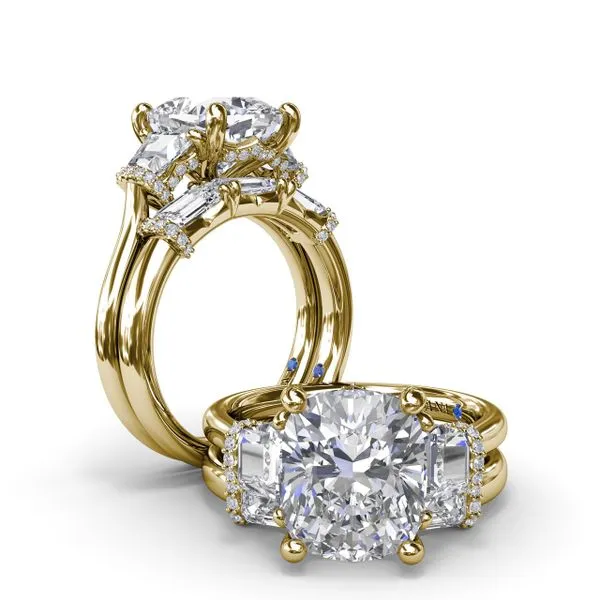Chunky Baguette Diamond Wedding Band Image 4 The Diamond Center Claremont, CA