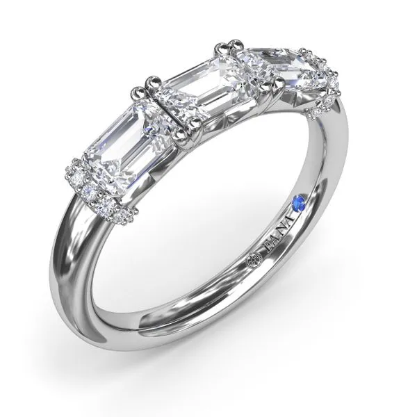 Chunky Baguette Diamond Wedding Band Image 2 The Diamond Center Claremont, CA