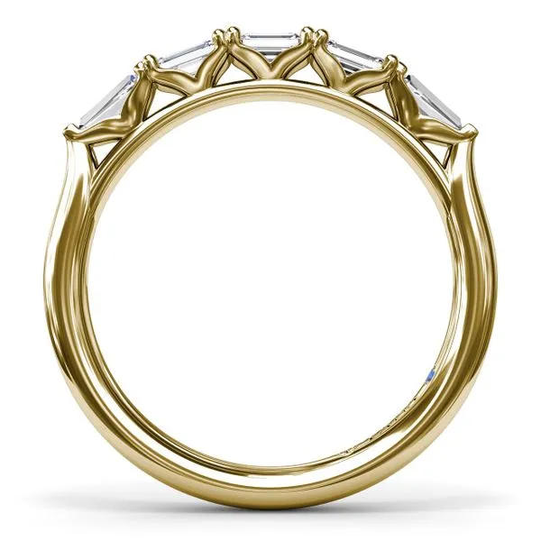 Emerald-Cut Diamond Wedding Band Image 2 The Diamond Center Claremont, CA