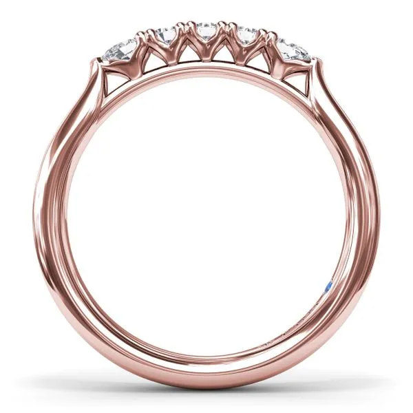 Pear and Round Diamond Wedding Band Image 2 Quest Fine Jewelers Fairfax, VA