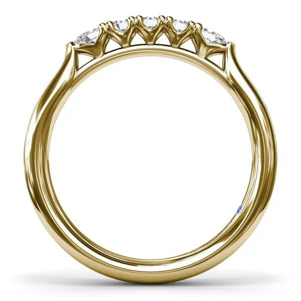 Pear and Round Diamond Wedding Band Image 2 The Diamond Center Claremont, CA