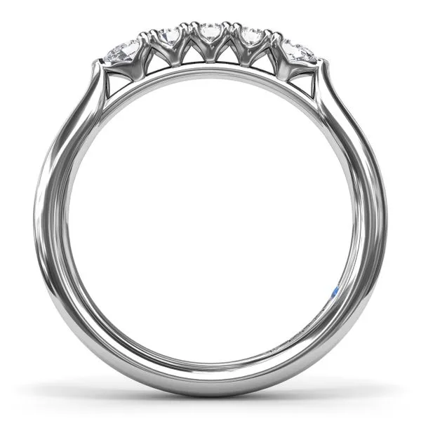 Pear and Round Diamond Wedding Band Image 2 The Diamond Center Claremont, CA